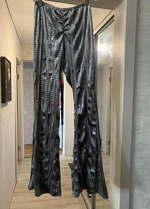 Брюки zara велюр кльош. р. s 4