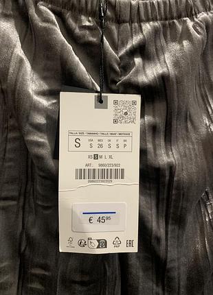 Брюки zara велюр кльош. р. s 2