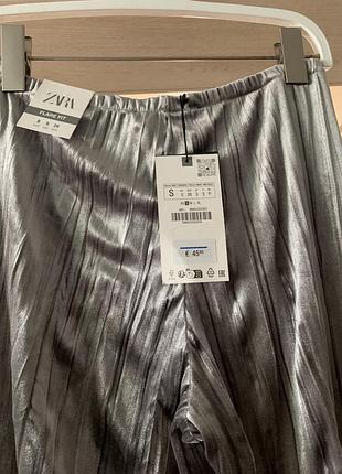 Брюки zara велюр кльош. р. s 6