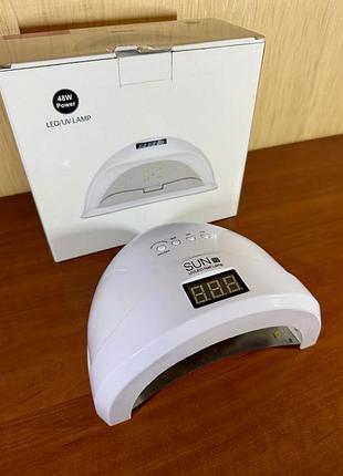 Лампа для манікюру sun uv/led 48w з дисплеєм та таймером