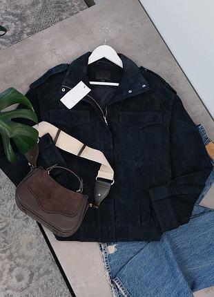 Куртка zara 100% натур шкіра