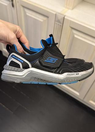 Кросівки дитячі skechers чорно-сині, 20,5 см