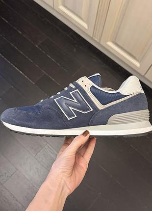 Кросівки чоловічі new balance 574 сині, розмір 44