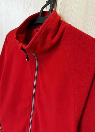 Флісова кофта унісекс червона l-xl
