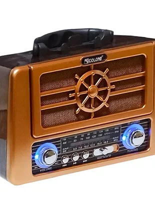 Радіоприймач акумуляторний golon rx-bt8080 bluetooth/usb із сонячною панеллю