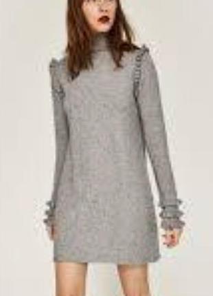 Трикотажное платье zara