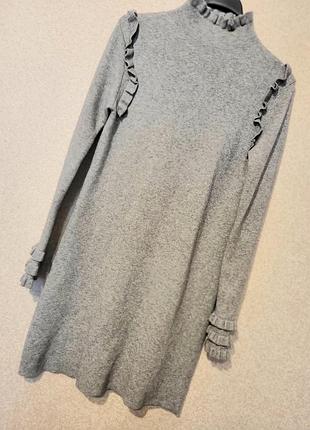 Трикотажное платье zara 5