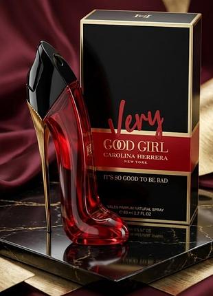 Нішеві парфуми 👠 carolina herrera good girl, великий об'єм 80 мл
