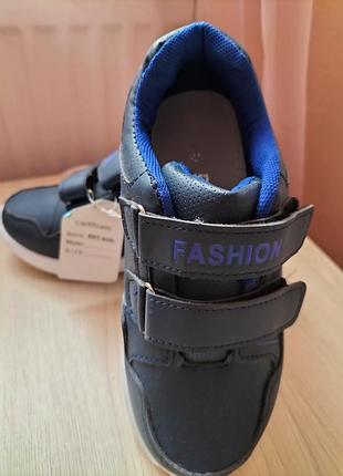 Кросівки для хлопчиків fashion szn сині на липучках