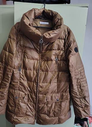 Жіночий пуховик marella sport гірчичний