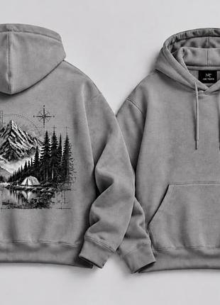 🏔 оверсайз худі arc'teryx alpine collection | графічний принт на спині