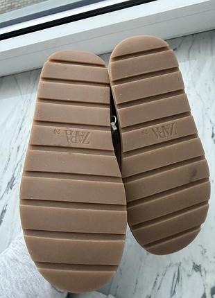 Дитячі чоботи zara бежеві нові 4