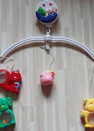 Музична карусель (мобіль) на ліжечко з підвісними іграшками canpol babies