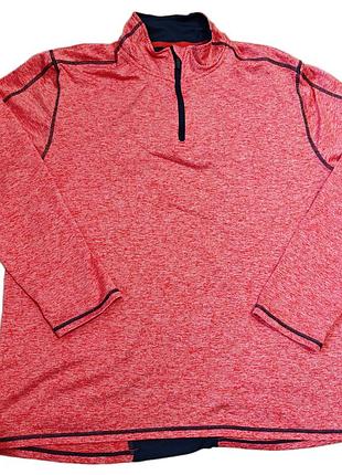 Спортивная кофта лонгслив trevolution (1/4 zip) с вентиляцией по сборке xl, по факту м-l