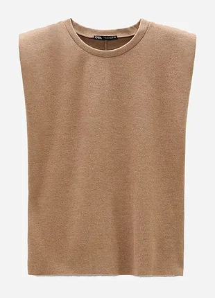 Жилет zara m бежевый