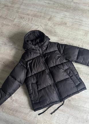 Куртка h&m чорна оверсайз xs