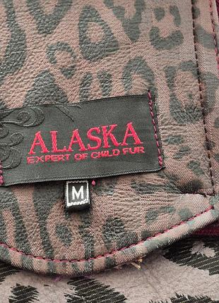 Роскошная детская дубленка alaska / натуральная кожа и мех / туречка 10