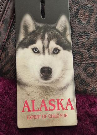 Роскошная детская дубленка alaska / натуральная кожа и мех / туречка 7