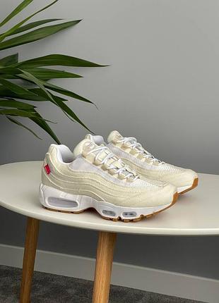 Мужские кроссовки nike air max 95 og levi’s light arewood brown hm4743-100