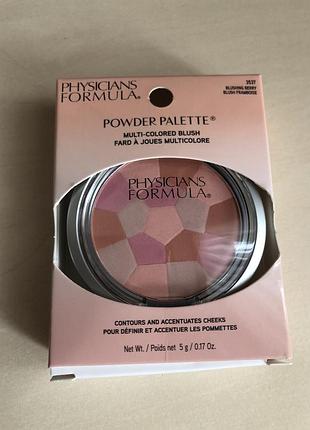 Рум'яна physicians formula powder palette multi-colored blush 3537 blushing berry 5 г