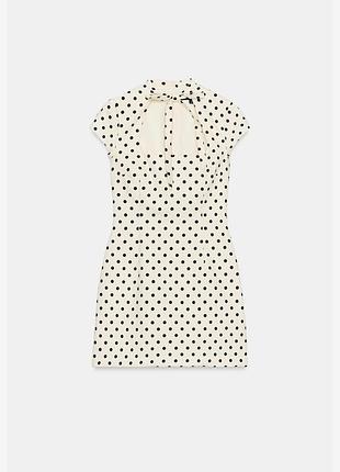 Коротка сукня zara в горошок