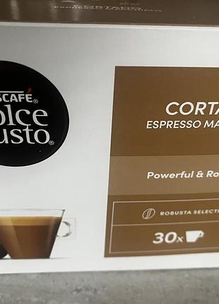Кава nescafe dolce gusto cortado espresso macchiato, 30 капсул