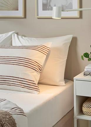 Простирадло на резинці ikea 160x200 см біле