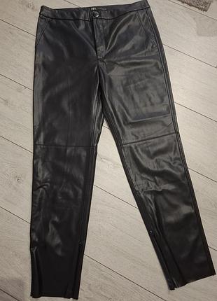 Брюки экокожа zara