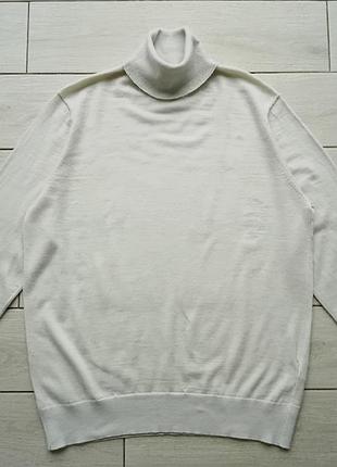 Вовняний гольф, светр-юнікло, колір екрю, р.48-50