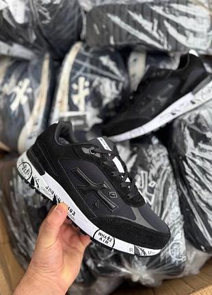 Premiata black/white (хутро) 2