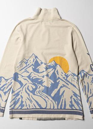 Neve designs silk merino wool blend 1/4 zip ski top stretch pullover graphic retro [kwh017513] 8
