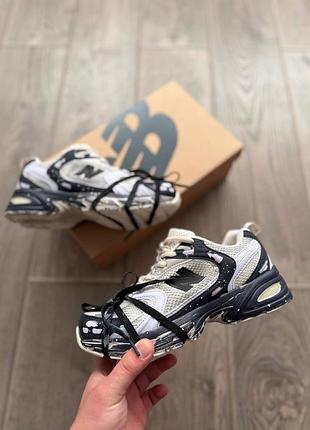 New balance 530 "custom beige black silver edition"