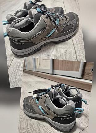 Демисезонные трекинговые ботинки quechua mh 1000 waterproof 6