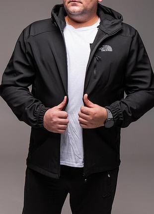 Чоловіча куртка softshell на флісі батал 3