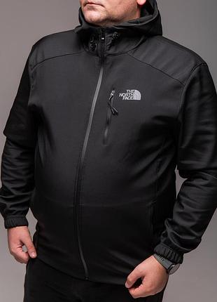 Чоловіча куртка softshell на флісі батал 5