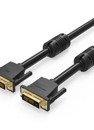 Кабель dvi-d vention eaabh, 2 м, 2k 60 гц, black