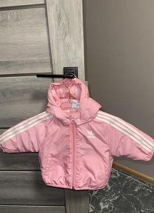 Куртка для дівчаток adidas рожева 3-6 місяців
