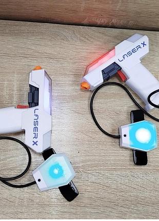 Ігровий набір для лазерних боїв laser x міні для двох гравців.