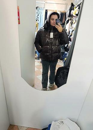Куртка жіноча шоколадного кольору розмір s m l xl xxl