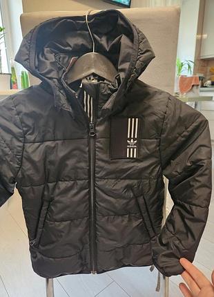 Оригинальная детская демисезонная куртка для мальчика adidas 5/6 лет