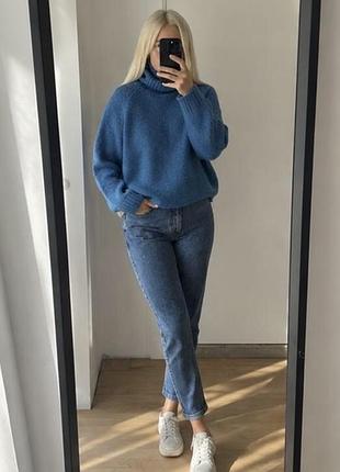 Светр жіночий з високим коміром з вовною та кашеміром fashion