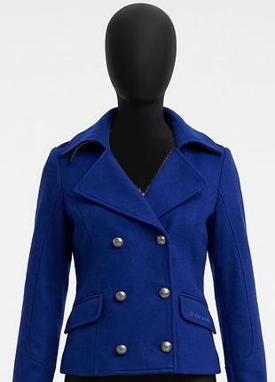 Короткое женское двубортное пальто бушлат guess