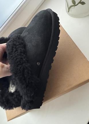 Уггі жіночі ugg classic slipper чорні замшеві
