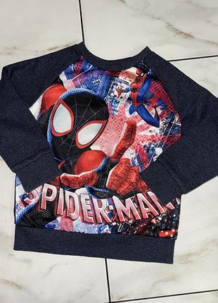 Коттоновая спортивная кофта, свитшот с начесом spider-man 4-5 лет (104-110 см) разные