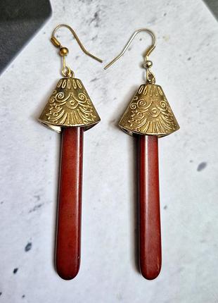 Серьги винтажные коллекционные женские винтаж