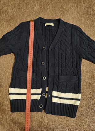 Кардиган для хлопчика burberry синій 4-5 років