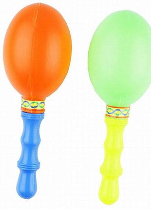 Детские маракасы mtoys, 2 шт, пластиковый музыкальный инструмент