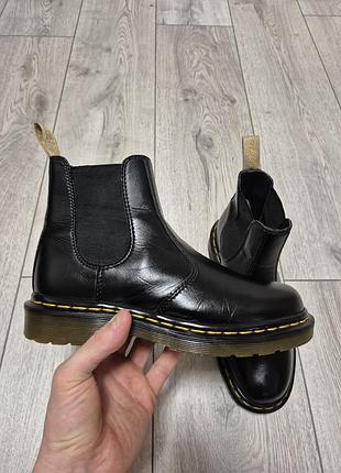 Женские оригинальные кожаные ботинки dr.martens 2976 ys,черные 38 размер