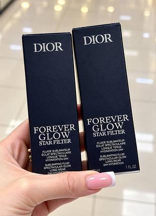 Тональный флюид - dior forever glow star filter sublimating fluid