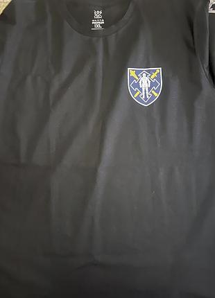 Футболка чоловіча чорна сили логістики зсу розмір xl